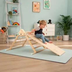Active-Tots Pikler Style Climbing Triangle, Bridge, Climbing Cube & Balance Board - FSC® certified