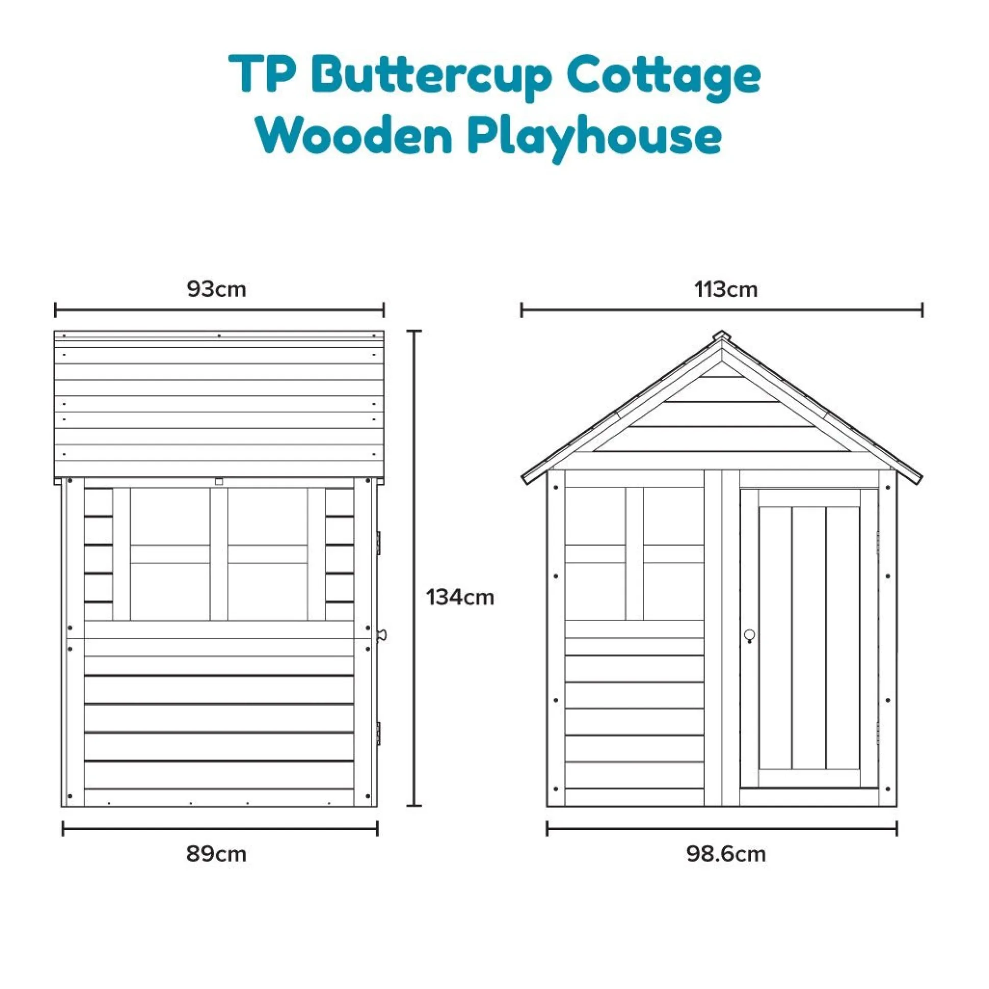 Buttercup Cottage Wooden Playhouse - FSC® certified