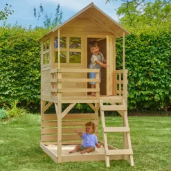 Buttercup Cottage Wooden Playhouse with Verandah and Deck - FSC® certified