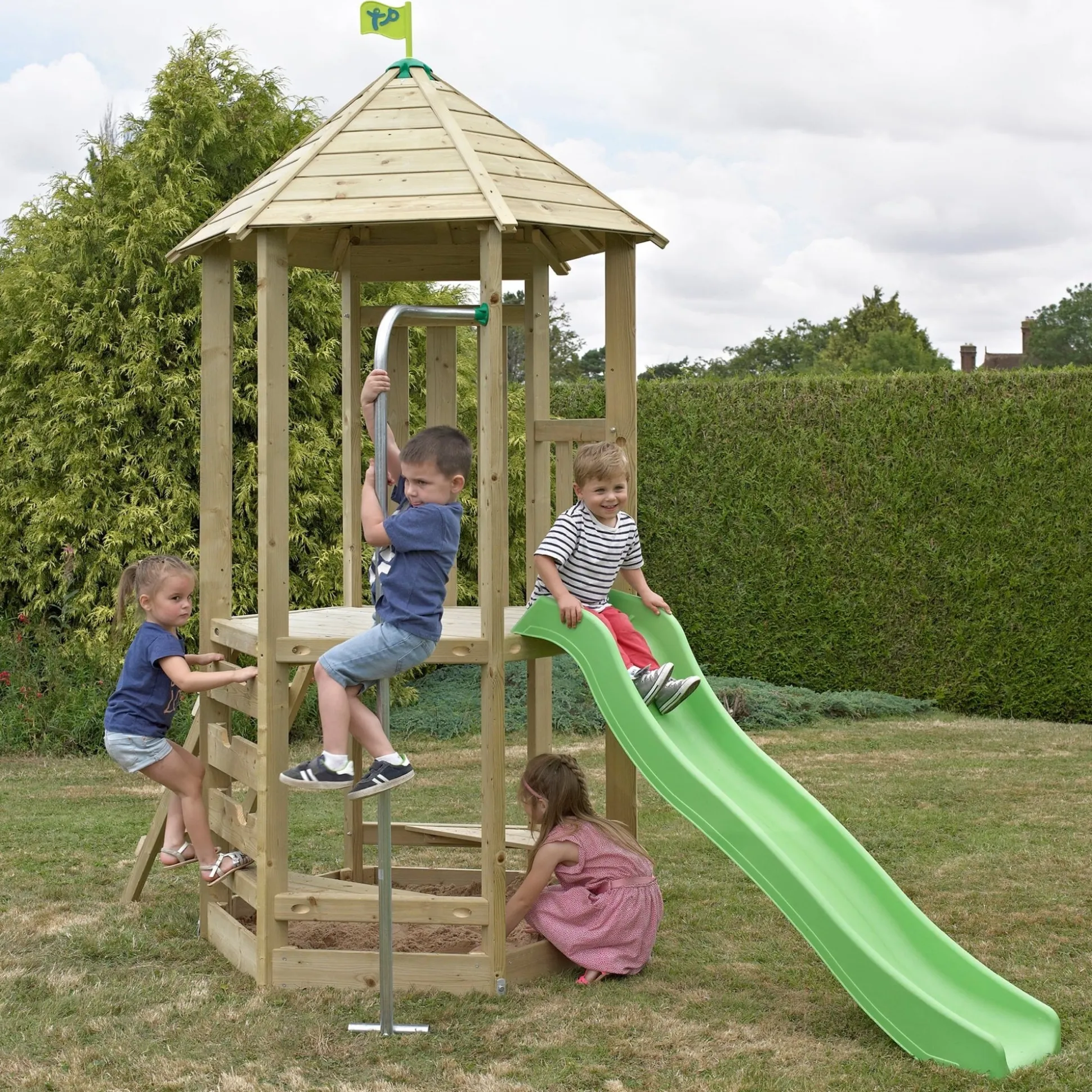 Castlewood climbing frame with Wavy Slide - FSC® certified