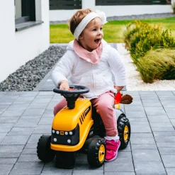 Falk Baby JCB Ride-On Tractor with Trailer, Rake & Shovel