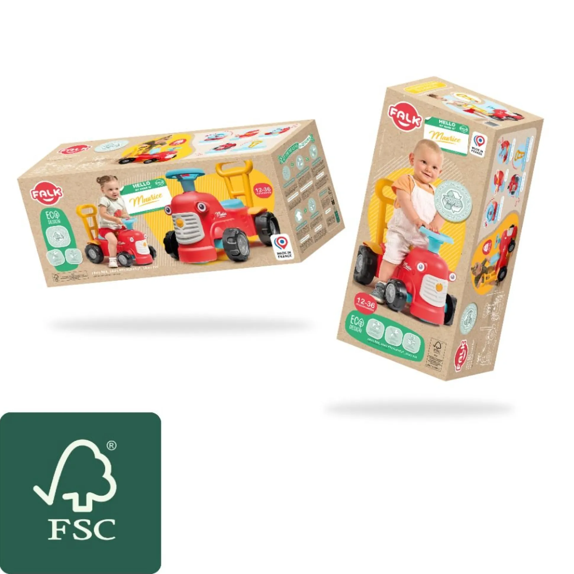 Falk Maurice Vintage Baby Red Tractor
