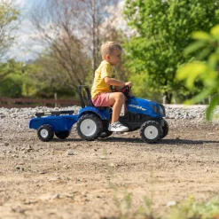 Falk New Holland Tractor with Trailer and Opening Bonnet