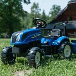Falk New Holland Tractor with Trailer and Opening Bonnet
