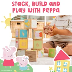 Grow with Peppa Pig 10 Piece Wooden Block Set