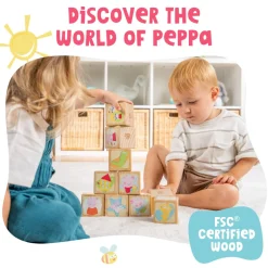 Grow with Peppa Pig 10 Piece Wooden Block Set
