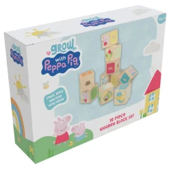 Grow with Peppa Pig 10 Piece Wooden Block Set