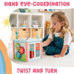 Grow with Peppa Pig Wooden Activity Cube