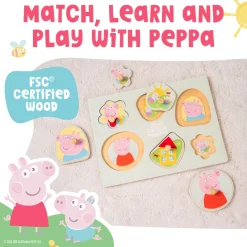 Grow with Peppa Pig Wooden Puzzle Set
