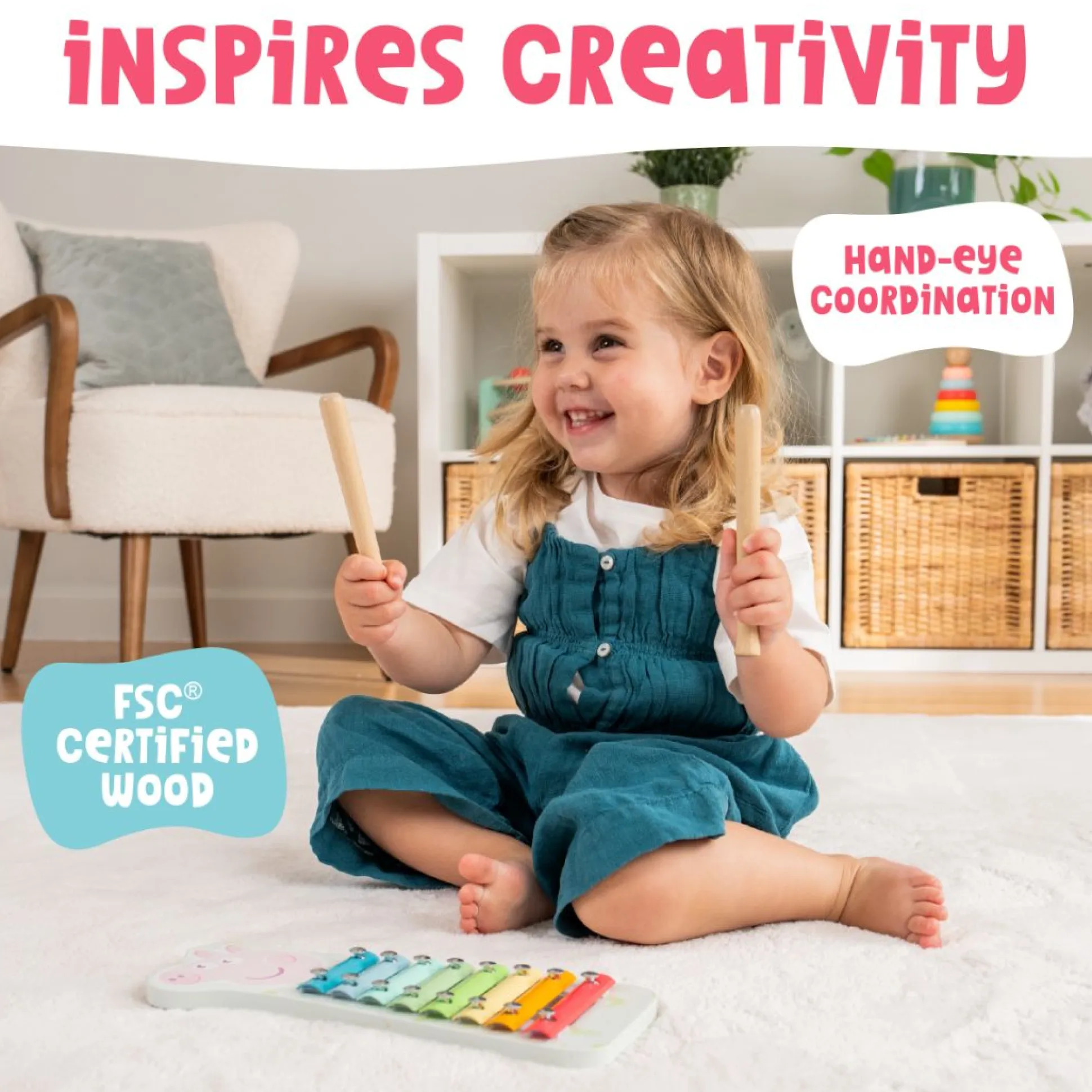 Grow With Peppa Pig Wooden Xylophone