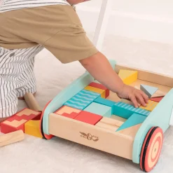 Owl & Fox Wooden Baby Walker and Blocks - FSC® certified