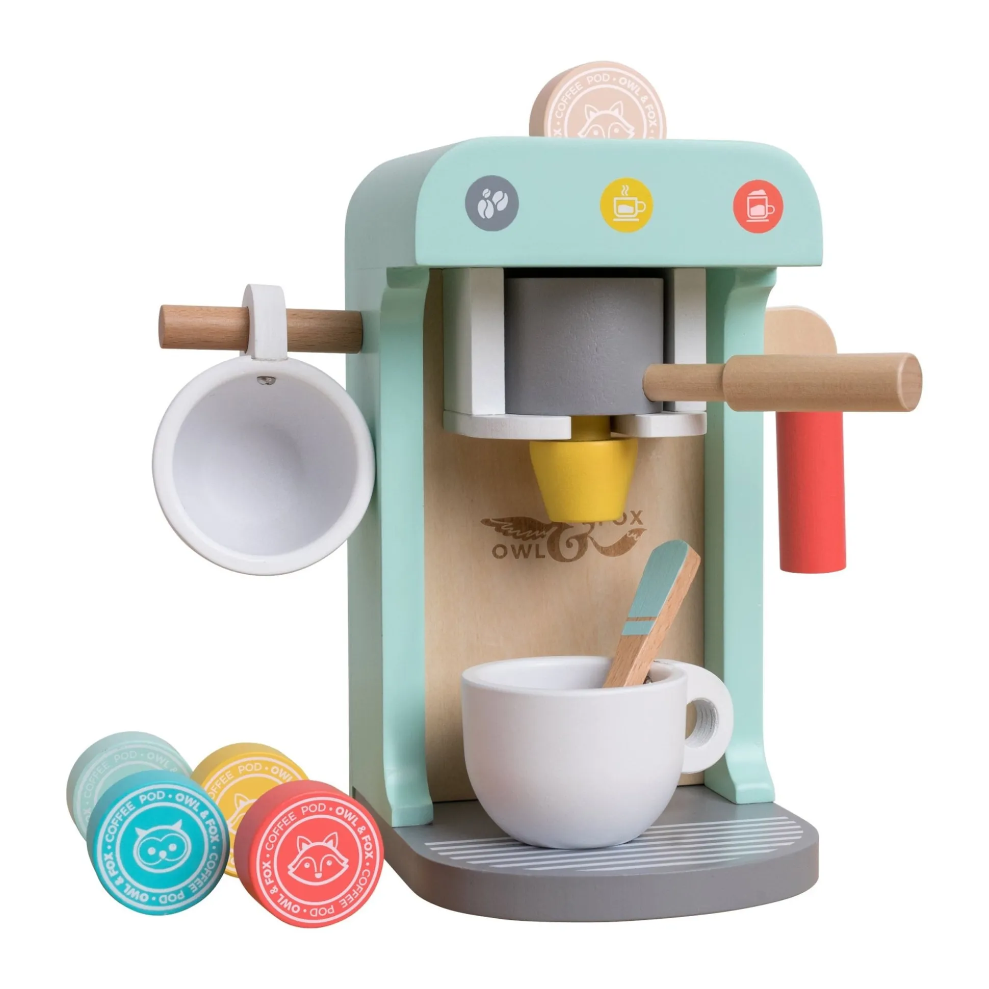Owl & Fox Wooden Baking Set, Toaster Set & Coffee Machine - FSC® certified