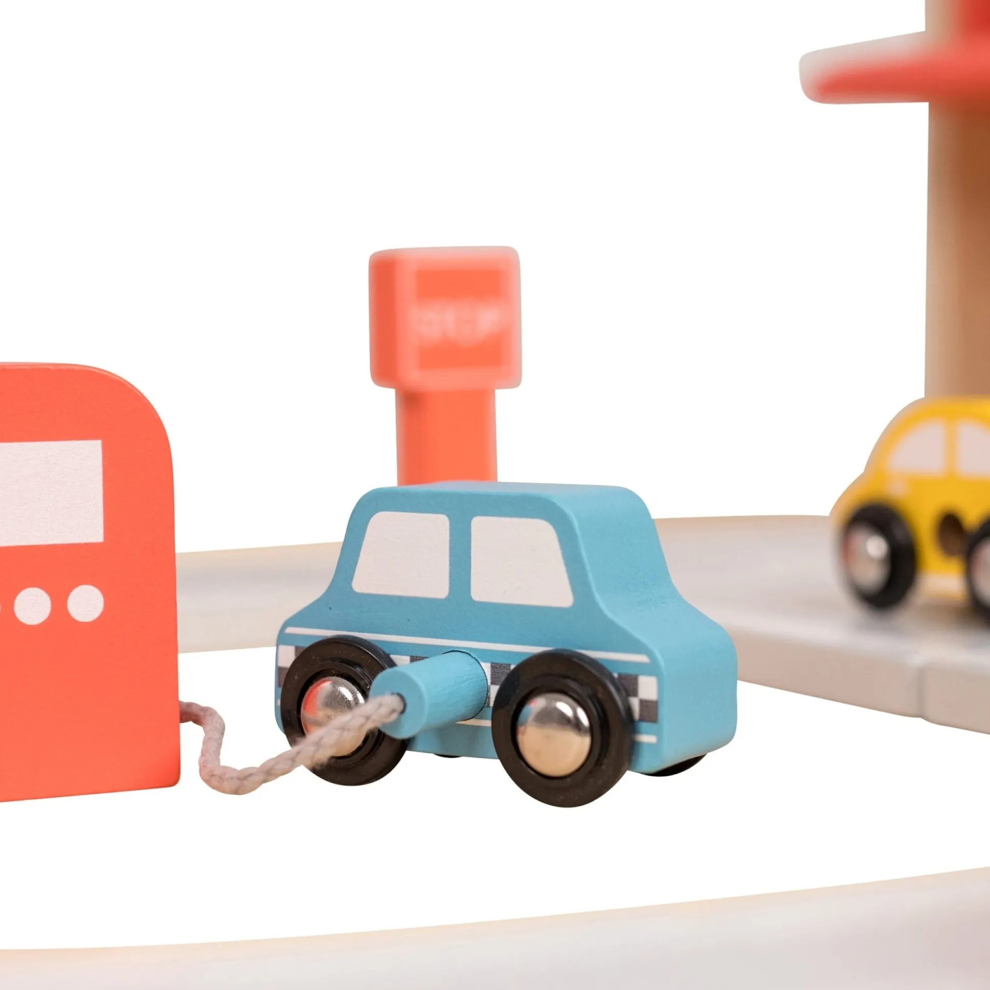 Owl & Fox Wooden Multi-storey Garage with Vehicle Transporter - FSC® certified