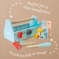 Owl & Fox Wooden Workbench Set with Tool Caddy - FSC® certified