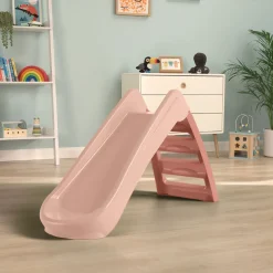PalPlay Pink Blush Plastic 4ft Folding Slide
