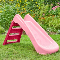 PalPlay Pink & White Plastic Folding First Slide