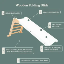 TP Active-Tots Pikler Style Folding Wooden Slide - FSC® certified