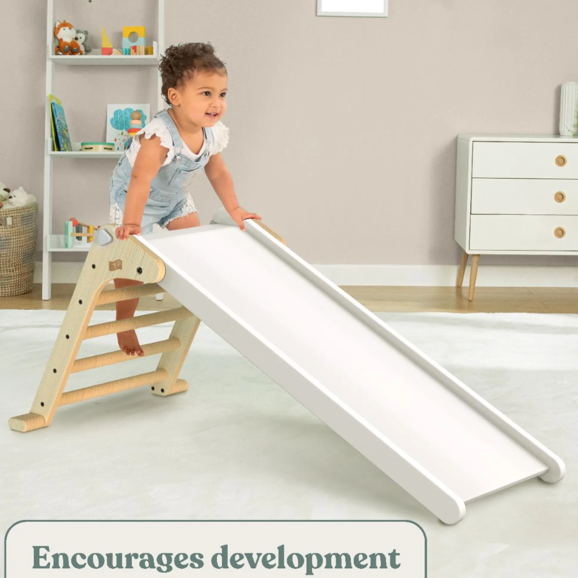 TP Active-Tots Pikler Style Folding Wooden Slide - FSC® certified