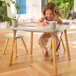 TP Active-Tots Pikler Style 4 in 1 Wooden Play Table with Two Play Stools - FSC® certified