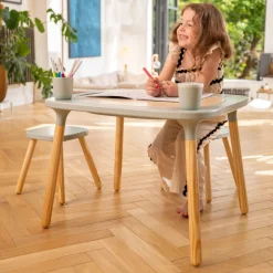 TP Active-Tots Pikler Style 4 in 1 Wooden Play Table with Two Play Stools - FSC® certified
