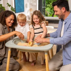 TP Active-Tots Pikler Style 4 in 1 Wooden Play Table with Two Play Stools - FSC® certified
