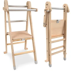 TP Active-Tots Pikler Style Wooden Folding Helper Tower With Play Easel - FSC® certified