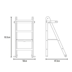 TP Active-Tots Pikler Style Wooden Folding Helper Tower With Play Easel - FSC® certified