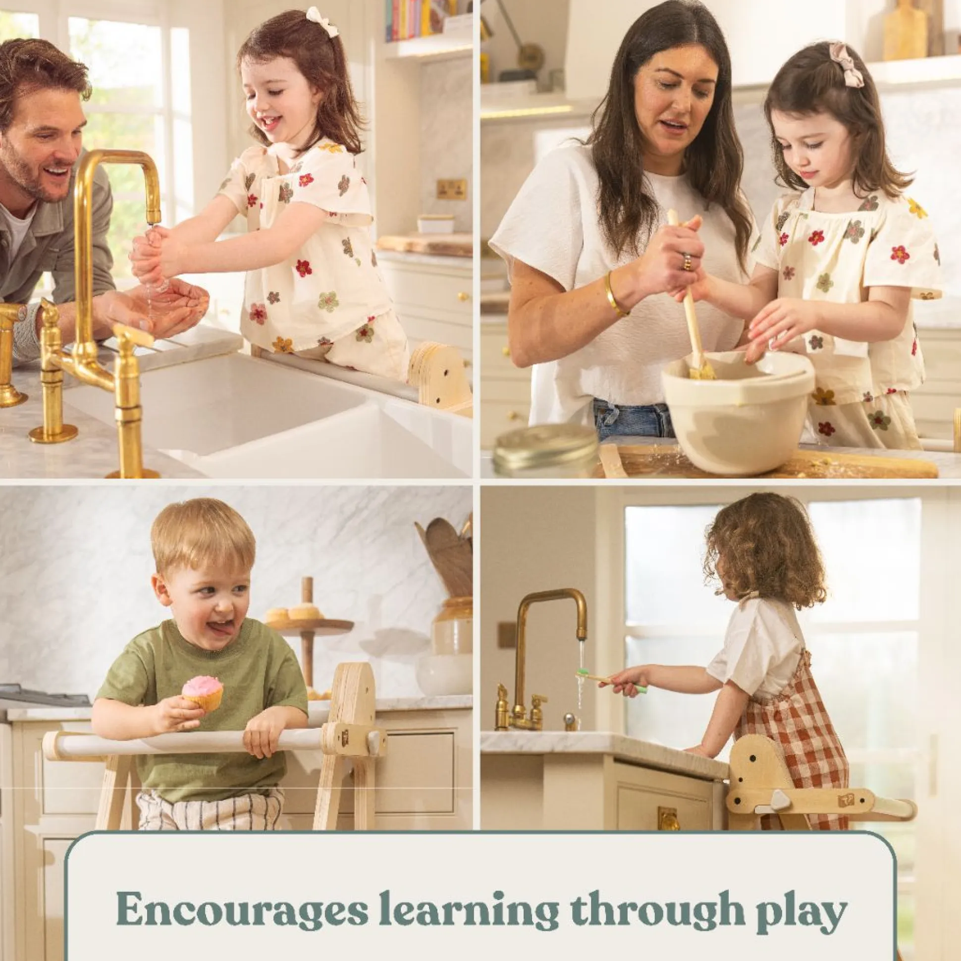 TP Active-Tots Pikler Style Wooden Folding Helper Tower - FSC® certified