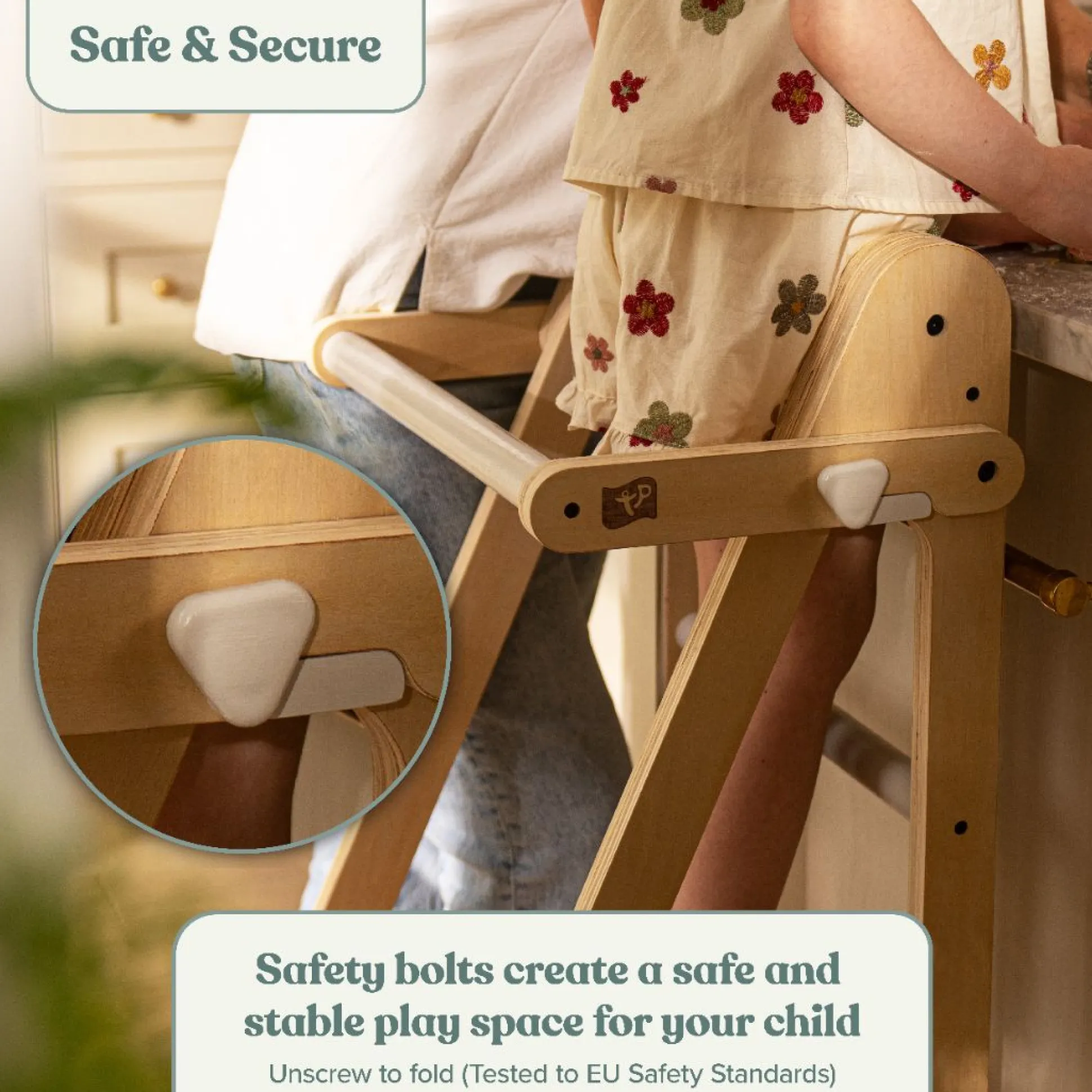 TP Active-Tots Pikler Style Wooden Folding Helper Tower - FSC® certified