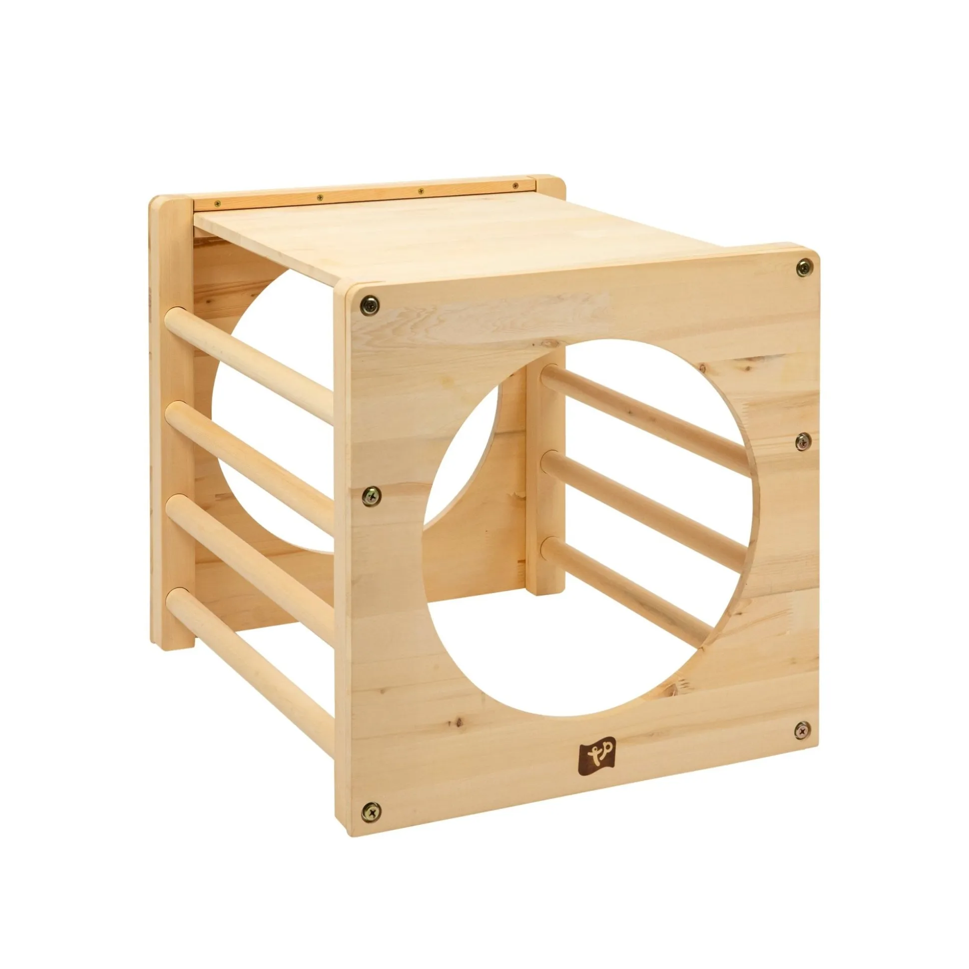 TP Active-Tots Pikler Style Wooden Climbing Cube With Play Easel - FSC® certified