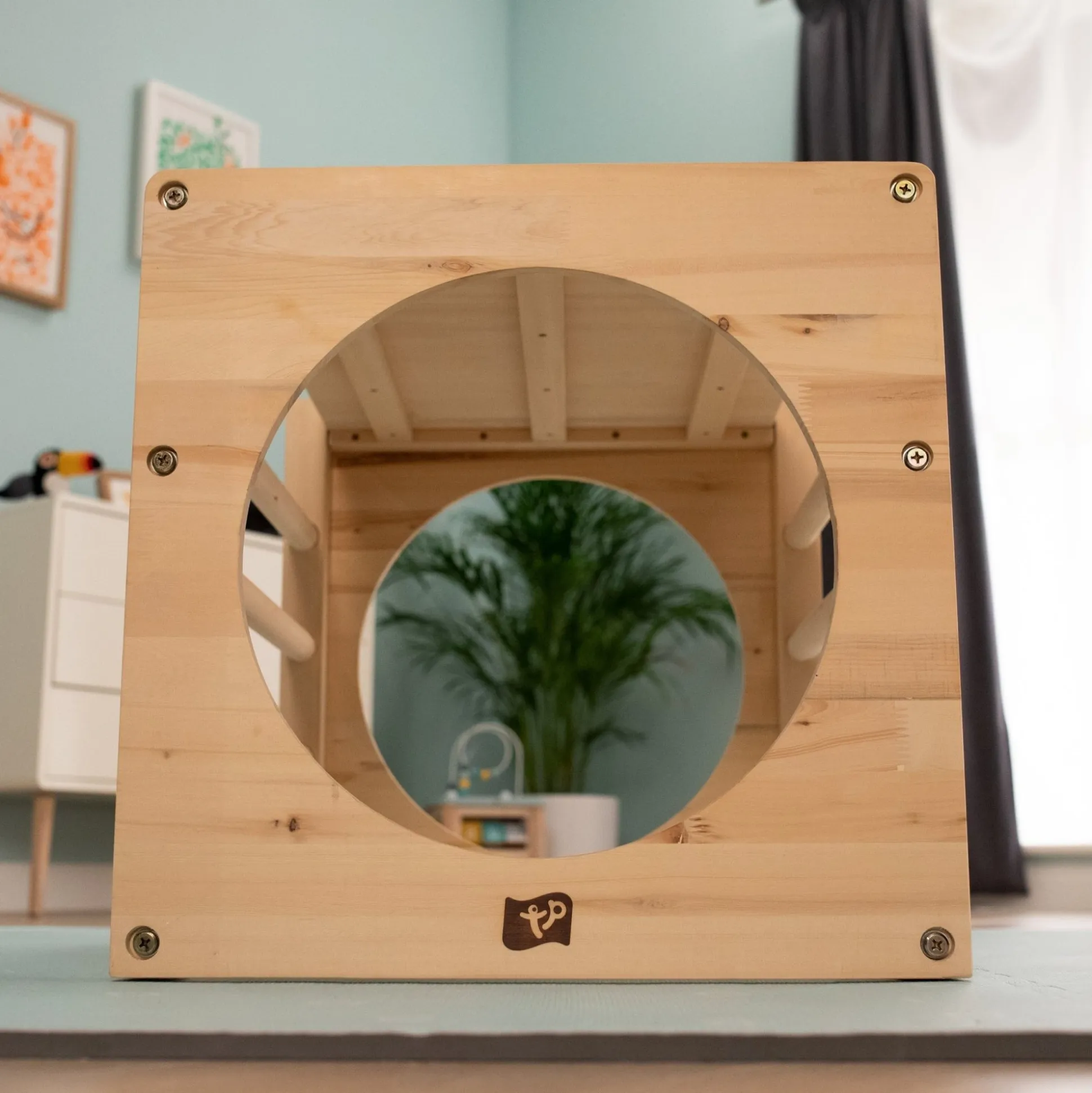 TP Active-Tots Pikler Style Wooden Climbing Cube With Play Easel - FSC® certified