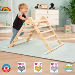 TP Active-Tots Pikler Style Wooden Climbing Triangle & Slide - FSC® certified