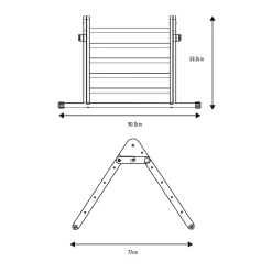 TP Active-Tots Pikler Style Wooden Climbing Triangle & Slide - FSC® certified