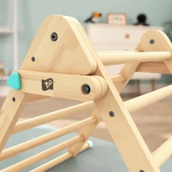 TP Active-Tots Pikler Style Wooden Climbing Triangle With Wooden Play Easel - FSC® certified