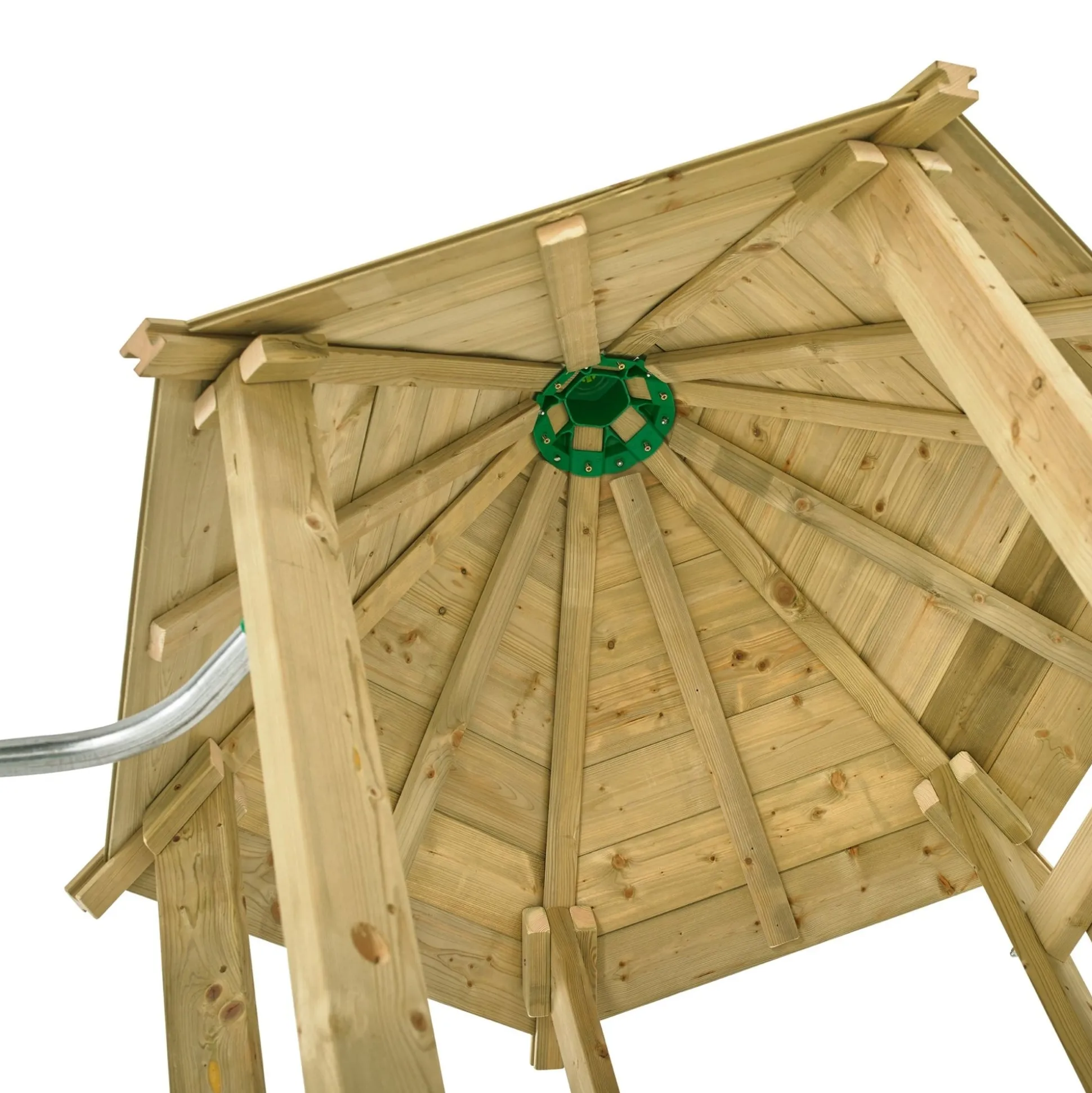 TP Castlewood Beeston Wooden Climbing Frame with Swing Set & Slide - FSC® certified
