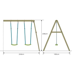 TP Castlewood Double Wooden Swing Arm - FSC® certified