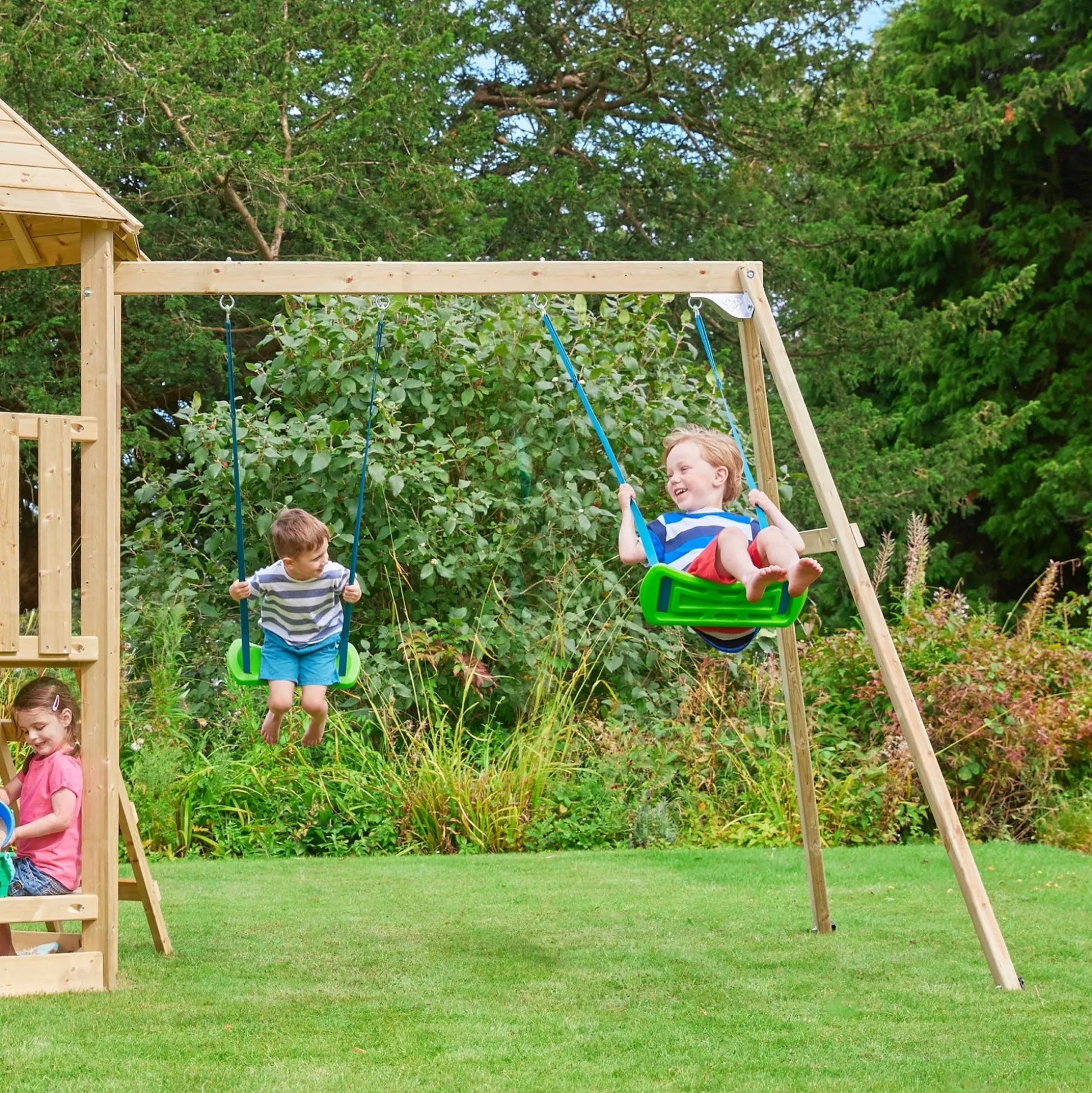 TP Castlewood Double Wooden Swing Arm - FSC® certified