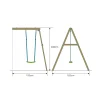 TP Castlewood Single Wooden Swing Arm - FSC® certified