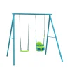 TP Deluxe Double Metal Swing with Rapide & Quadpod seats