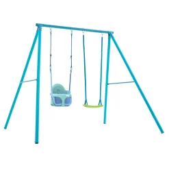 TP Deluxe Double Metal Swing with Rapide & Bluey Quadpod seats