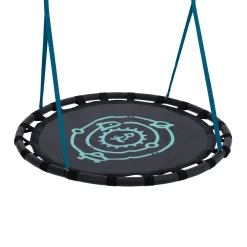 TP Deluxe Double Metal Swing with Giant Nest seat & basketball hoop