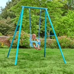 TP Deluxe Single Metal Swing Set with Bluey Quadpod