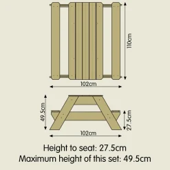 TP Deluxe Wooden Picnic Table Sandpit - FSC® certified