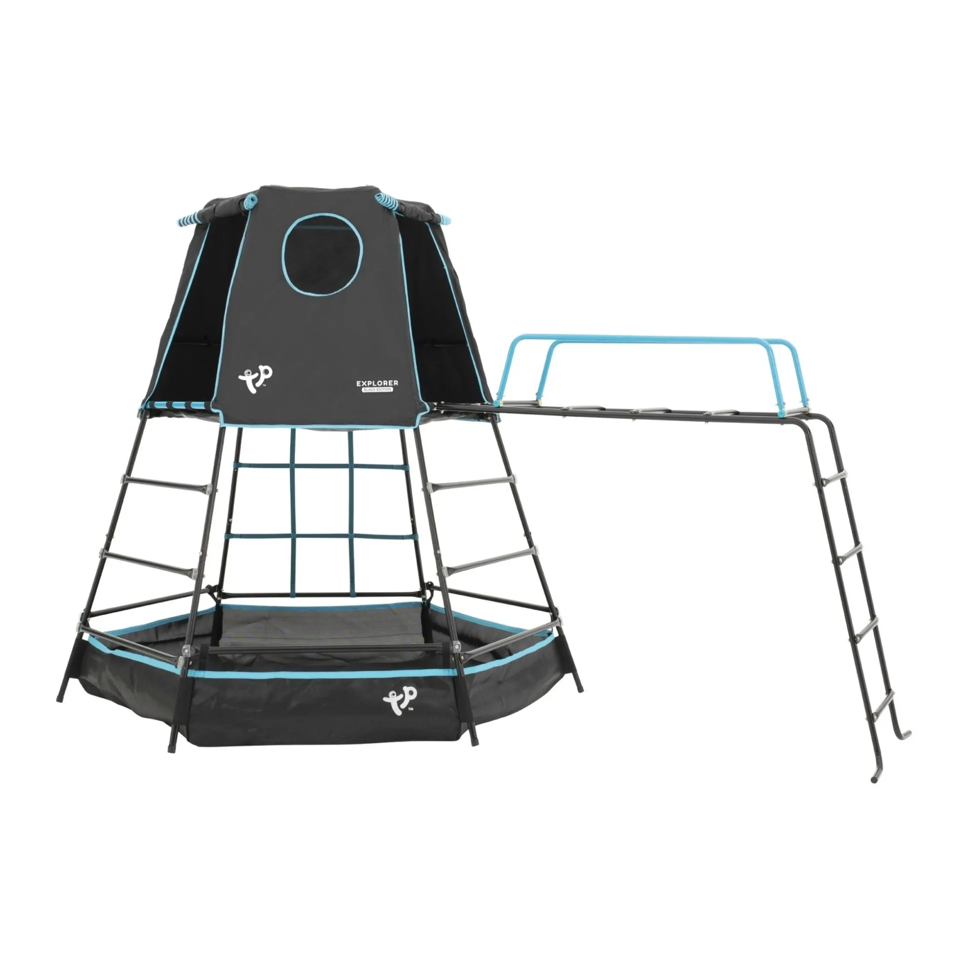 TP Explorer Metal Climbing Frame Set with Jungle Run Black Edition