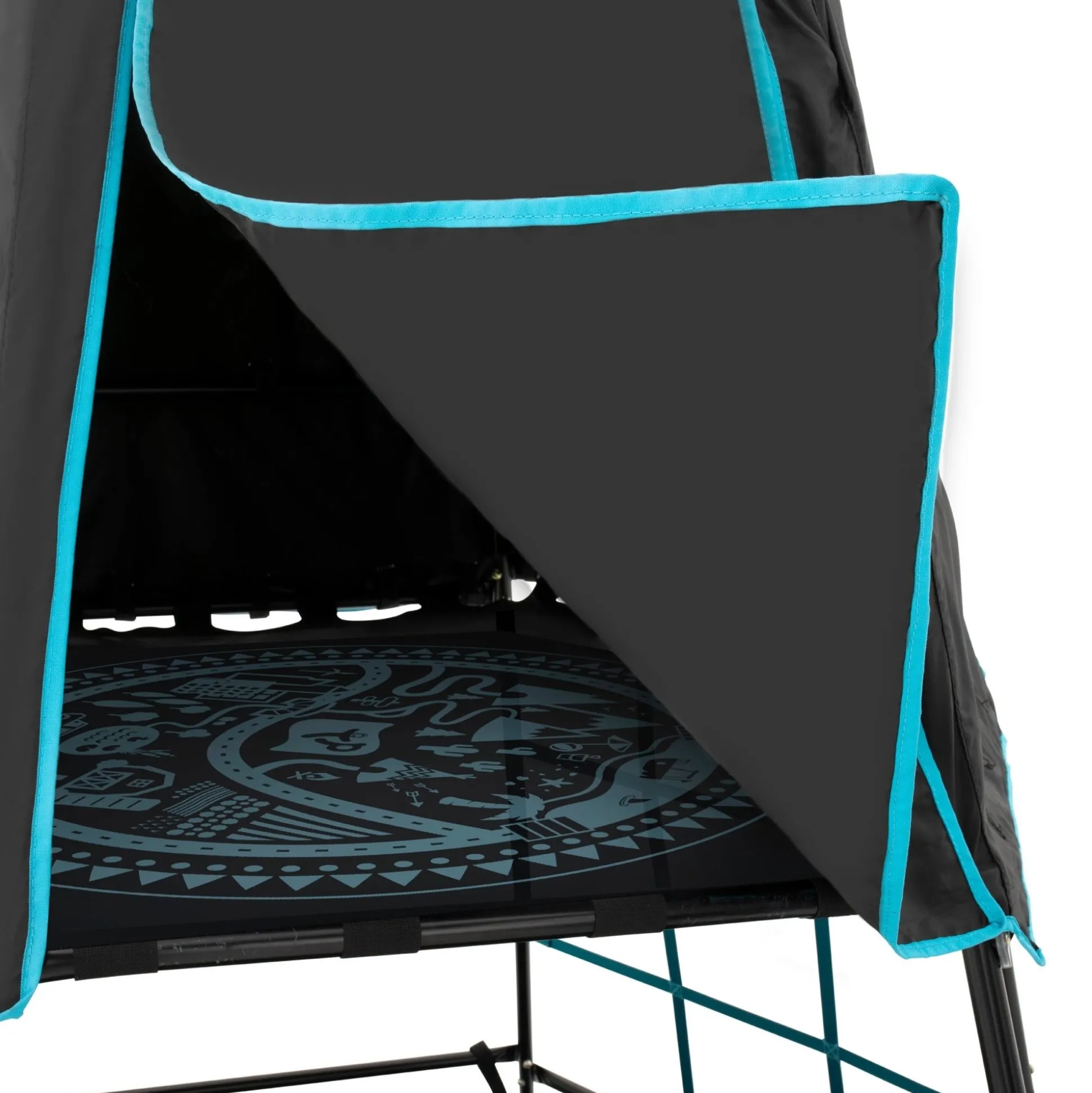 TP Explorer Metal Climbing Frame Set with Monkey Bridge Black Edition