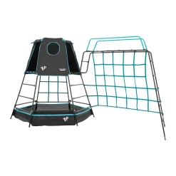 TP Explorer Metal Climbing Frame Set with Monkey Bridge Black Edition