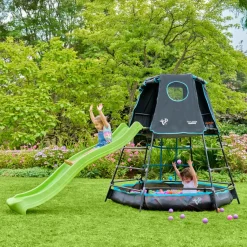 TP Explorer Metal Climbing Frame Set and Ripple Slide Black Edition