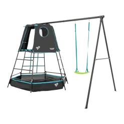 TP Explorer Metal Climbing Frame Set & Swing Black Edition