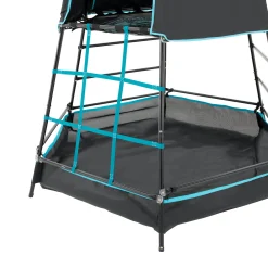 TP Explorer Metal Climbing Frame Set & Ripple Slide, Swing and Basketball Black Edition