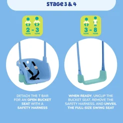 TP Forest Toddler Wooden Bluey Quadpod Swing Set & Slide - FSC® certified
